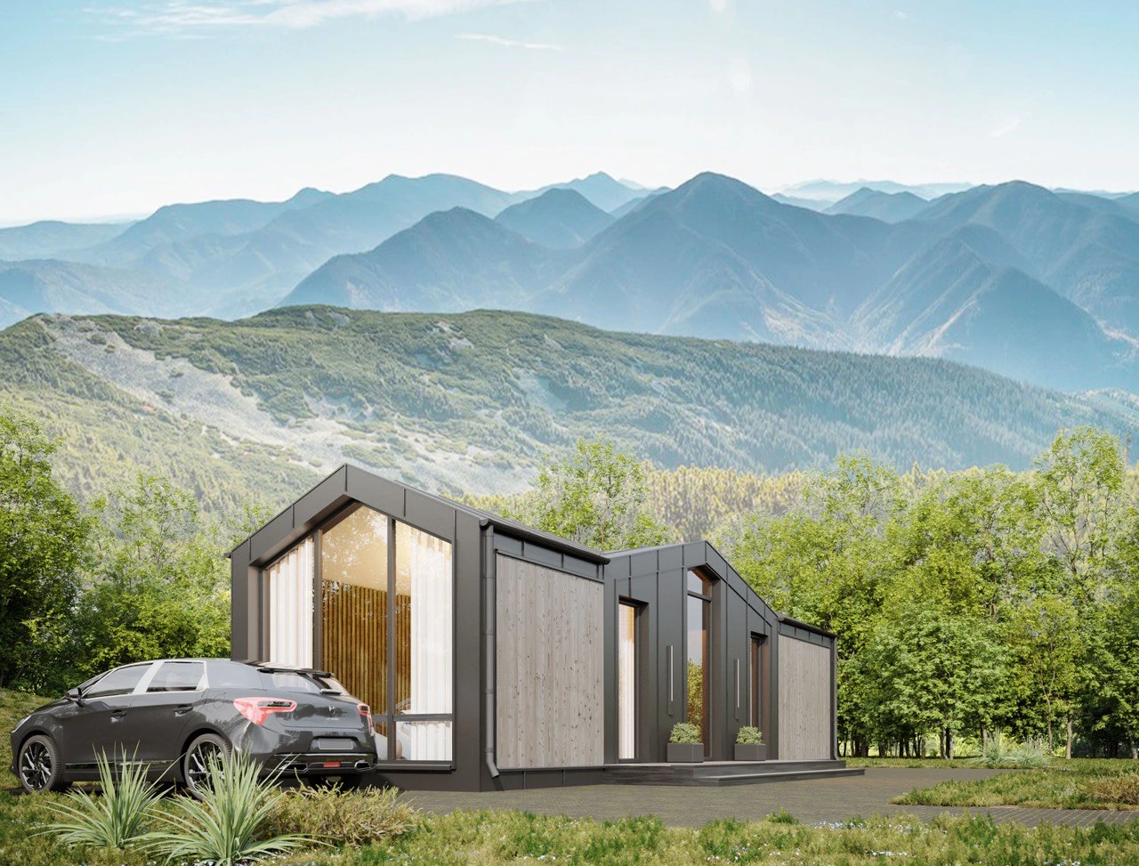 Модульный дом Barn 45 м² — снаружи